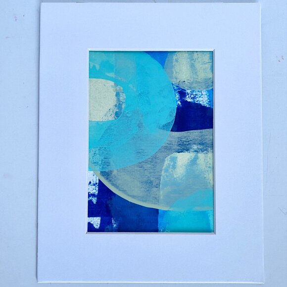 Intersectionality 4 Original Abstract Acrylic Painting 8x10in Matted Frame Ready - Picture 3 of 8